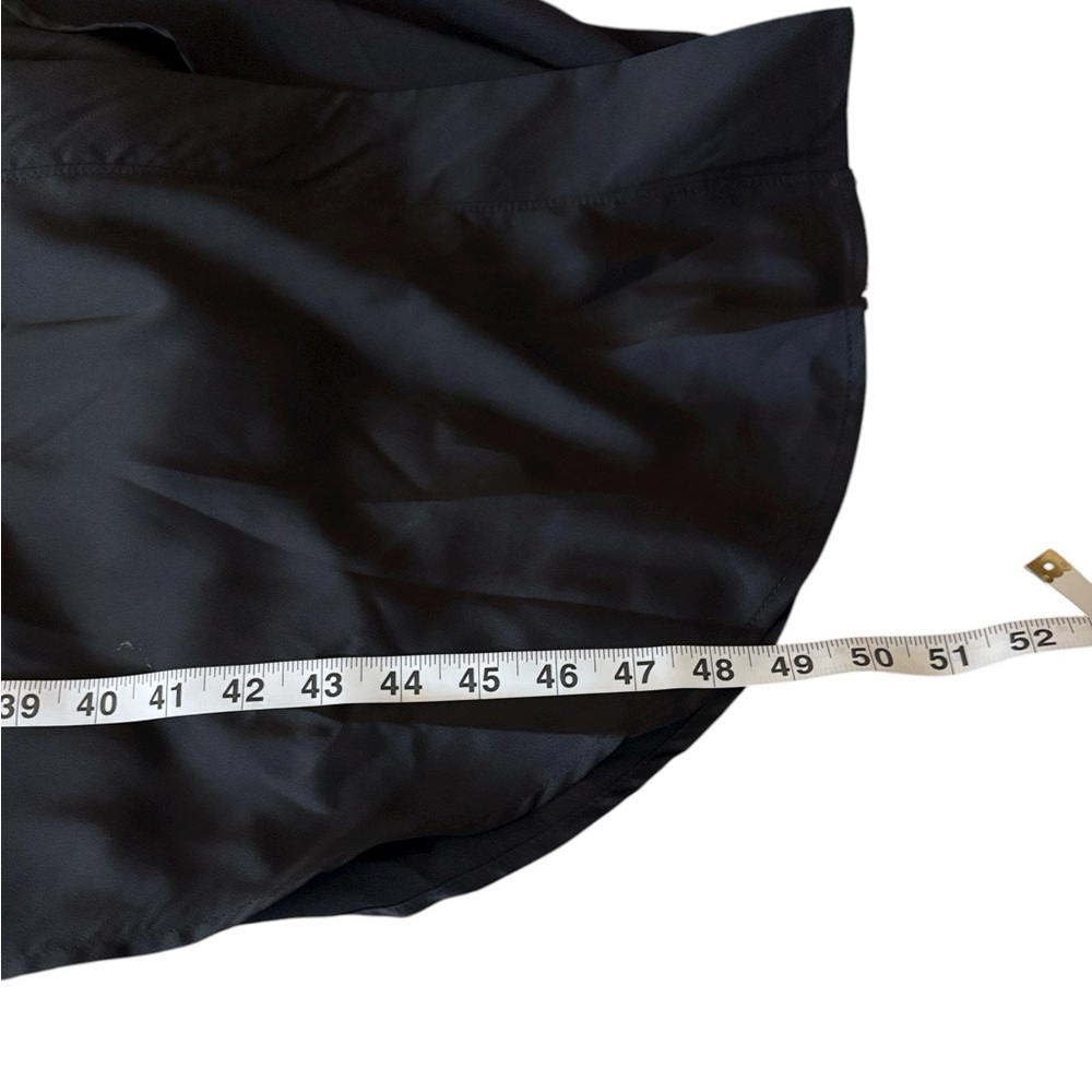 Sage The Label Duster/Robe Black Open Front, shirt tail bottom, front pockets,M - Picture 8 of 9